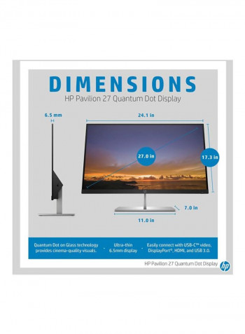27-Inch QHD Monitor Black