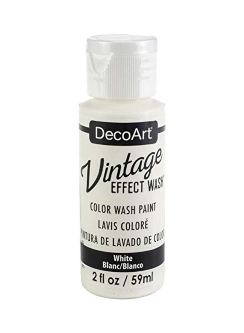 Vintage Effect Colour Wash Paint White