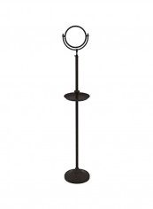 Floor Standing Magnification Mirror Black/Clear 8inch