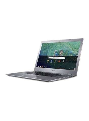 Chromebook 15 Laptop With 15.6-Inch Display, Celeron N3350 Processor/4GB RAM/32GB eMMC Flash Drive/Intel HD Graphics 500/Chrome OS Grey