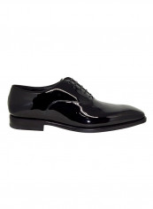 Men's Patent Lace Up Oxfords Black