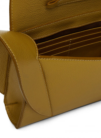 Leather Crossbody Bag Gold