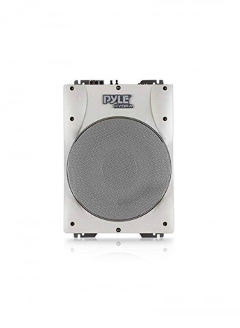 Waterproof Rated Amplified Subwoofer Speaker System PLMRBS10 Silver