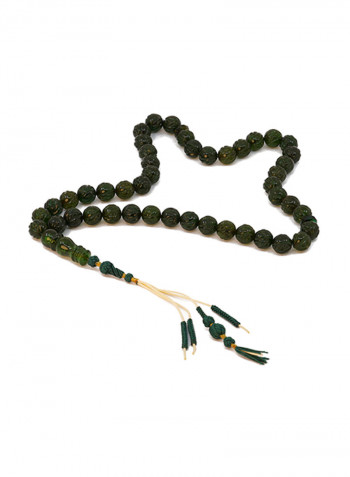 Green Natural Amber Worry Beads Tesbih