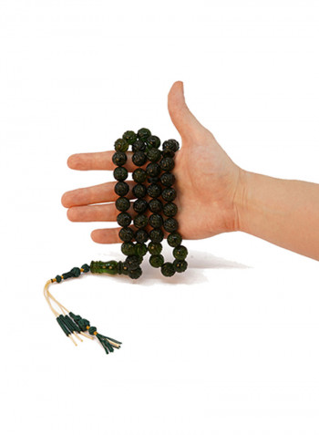 Green Natural Amber Worry Beads Tesbih