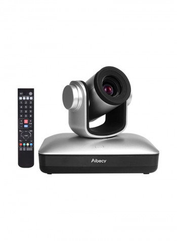 Full HD Video Conference Camera With Remote Control Silver/Black