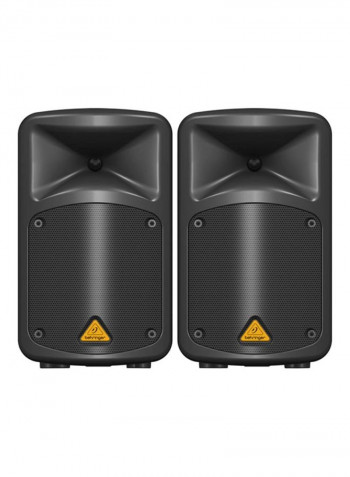 2-Piece Portable Speaker Set EPS500MP3 Black