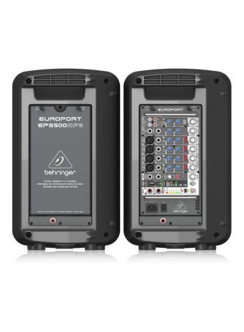 2-Piece Portable Speaker Set EPS500MP3 Black