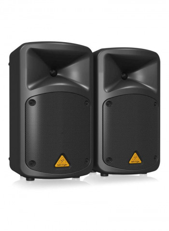 2-Piece Portable Speaker Set EPS500MP3 Black