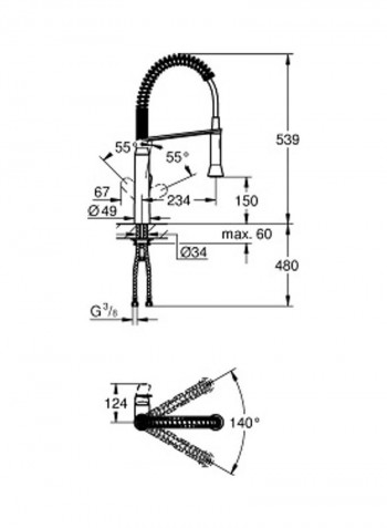 K7 Single-Lever Sink Mixer Silver