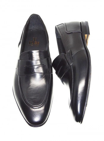 Men's Pointed Toe Slip-On Shoes Black