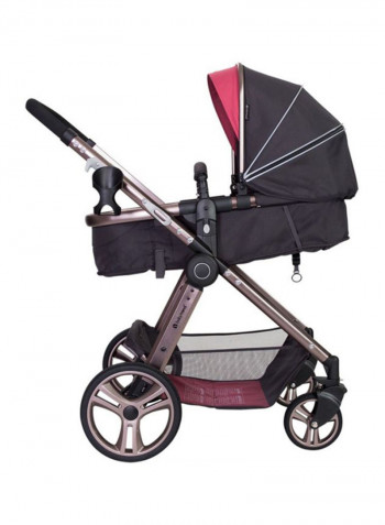 GoLite Stroller With Car Seat - Black/Pink