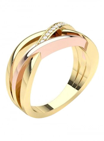 0.15 Ct Diamond Lucca Gold Promise Ring