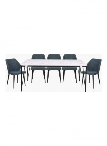 Clover 6-Seater Dining Set Multicolour