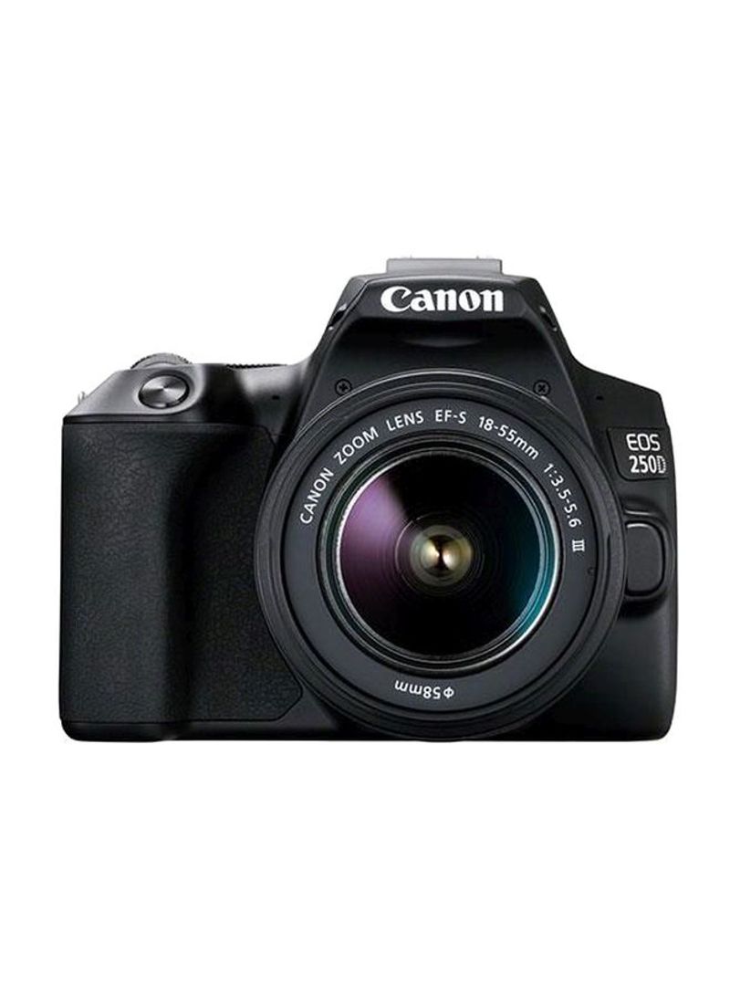 EOS 250D DSLR With EF-S 18-55mm f/3.5-5.6 III Lens 24.1MP,LCD Touchscreen, Built-In Wi-Fi, Bluetooth And NFC