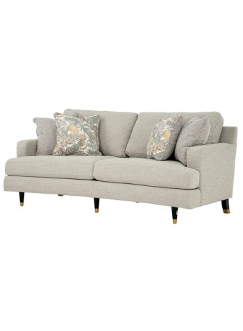 Bloom 3-Seater Sofa Grey 221 x 100 x 95cm