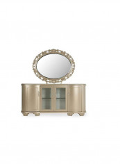 Wella Sideboard With Mirror Gold 195 x 50 x 91.5cm