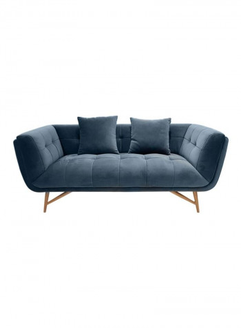 Sansa 2-Seater Sofa Blue/Brown 180x89x75cm