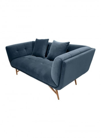 Sansa 2-Seater Sofa Blue/Brown 180x89x75cm