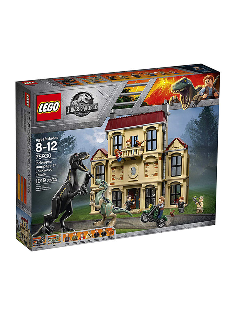 1019-Piece Indoraptor Rampage At Lockwood Estate Building Set 75930