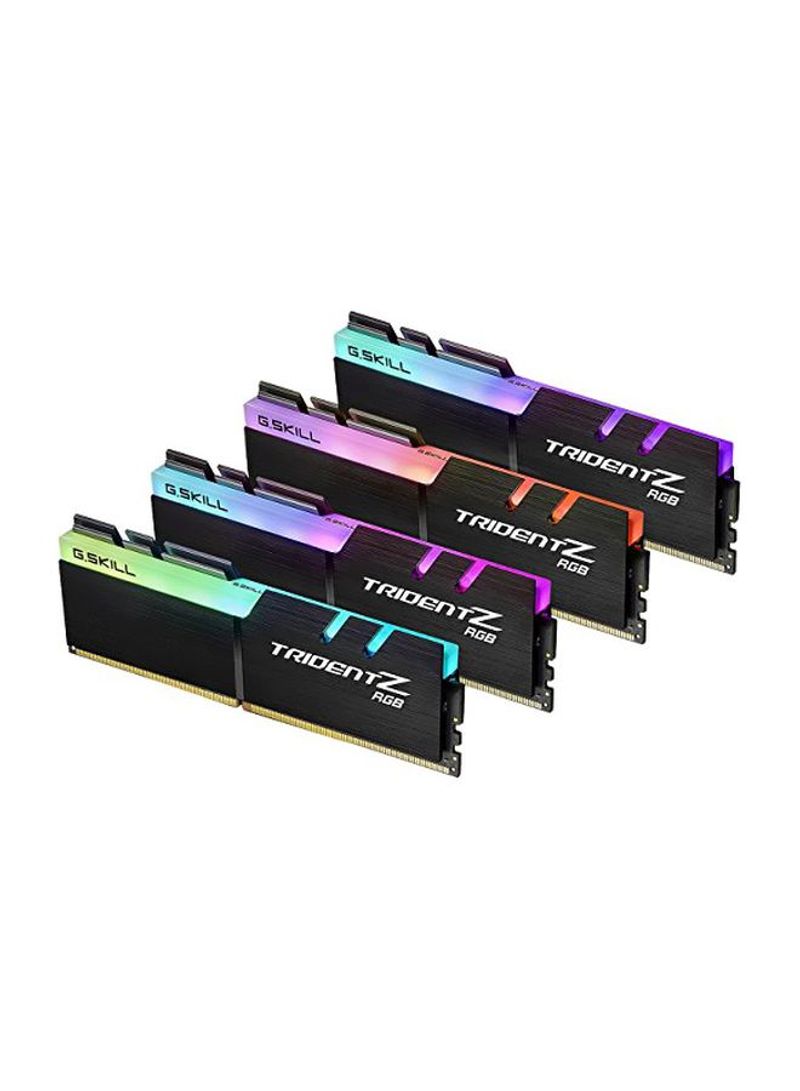 4-Piece TridentZ DDR4 RAM 64GB Black/Green/Pink