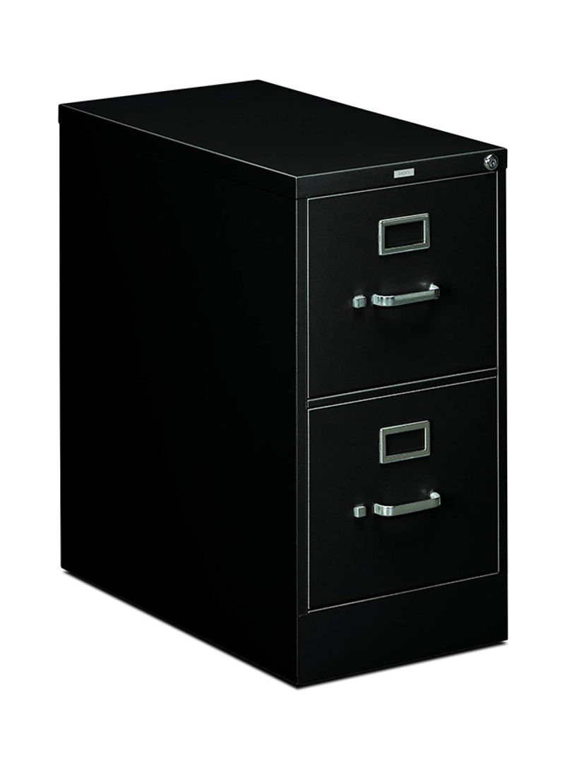 2-Drawer Office Filing Cabinet Black