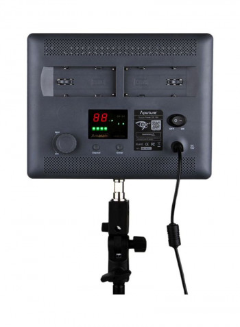 LED Light Panel With Wireless Remote Control Black