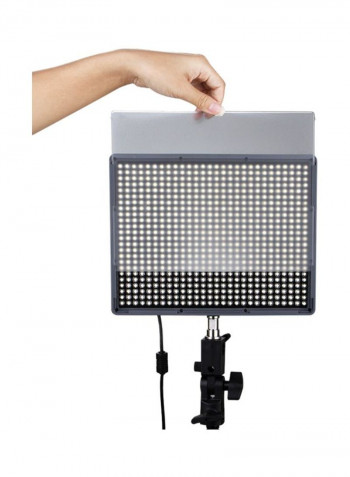 LED Light Panel With Wireless Remote Control Black