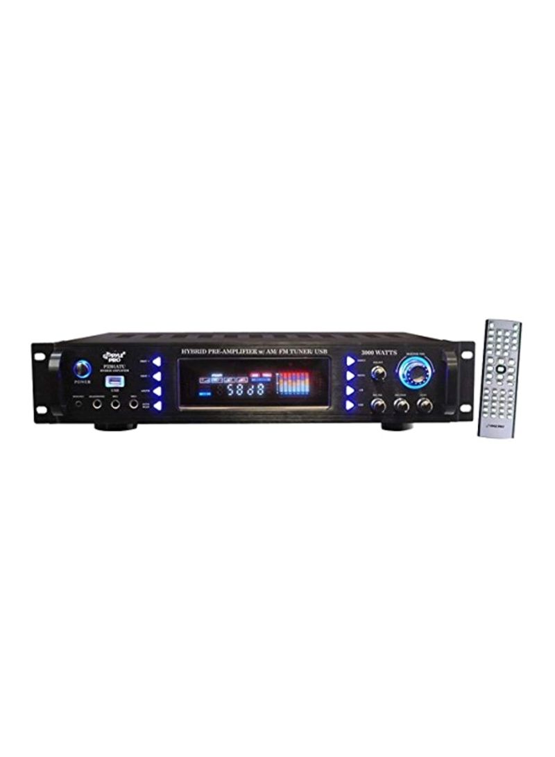 4 Channel Home Audio Power Amplifier P3201ATU Black