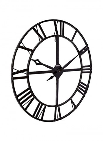 Iron Wall Clock Black 32inch