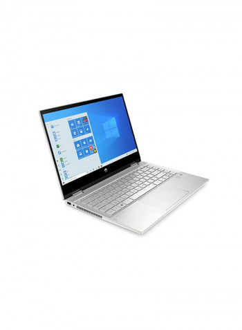 Pavilion 14-DW1000NE Laptop With 14 Inches FHD Display, Intel Core i3-1115G4/4GB RAM/256GB SSD/INTEL UHD GRAPHICs/X360 TOUCH/W10/ENGLISH/ARABIC/BACKLIT KB Silver