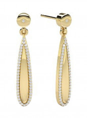18K Gold Exquisite Design Diamond Dangle Earring reviews 18K Gold Exquisite Design Diamond Dangle Earring