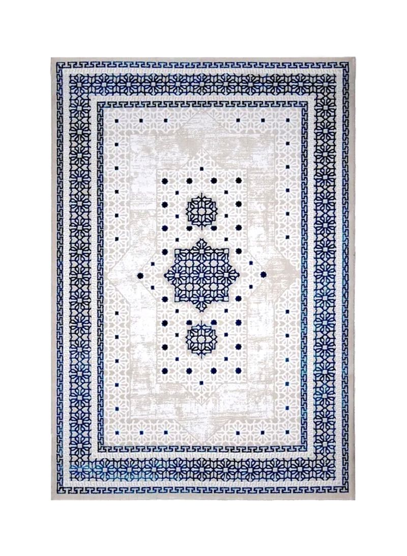 Trend Collection Carpet Modern Contemporary Area Rug Beige/Blue/White 250x350centimeter