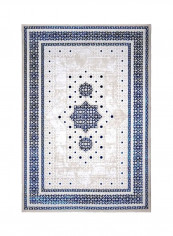 Trend Collection Carpet Modern Contemporary Area Rug Beige/Blue/White 250x350centimeter