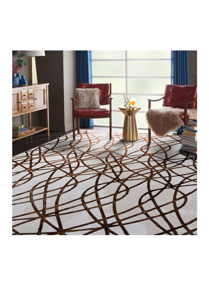 Trend Collection Carpet Modern Contemporary Area Rug Beige/Brown 250x350centimeter