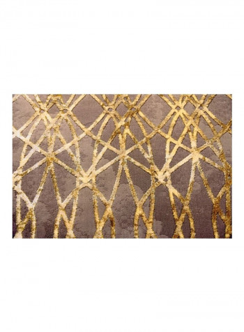 Trend Collection Carpet Modern Contemporary Area Rug Brown/Yellow 250x350centimeter