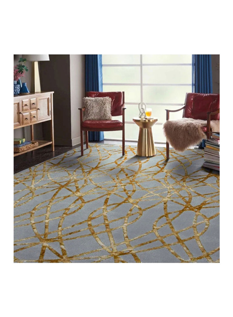 Trend Collection Carpet Modern Contemporary Area Rug Grey/Yellow 250x350centimeter