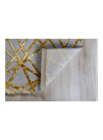 Trend Collection Carpet Modern Contemporary Area Rug Grey/Yellow 250x350centimeter