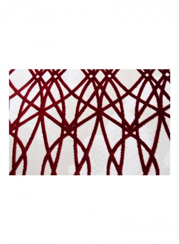 Trend Collection Carpet Modern Contemporary Area Rug White/Red 250x350centimeter