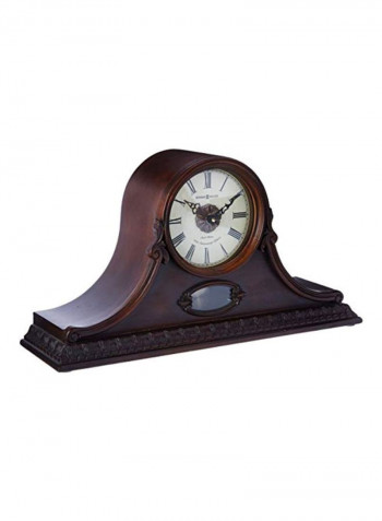 Andrea Mantel Clock Brown/Gold/White 5x18x9.8inch