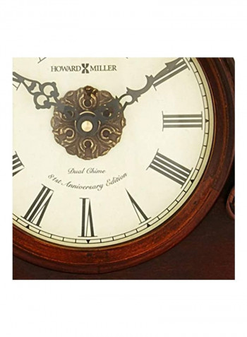 Andrea Mantel Clock Brown/Gold/White 5x18x9.8inch