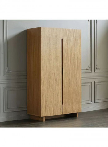 2-Door Bedroom Wardrobe Brown 1200x2160x600millimeter