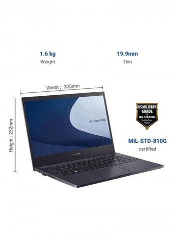 ExpertBook P2 Notebook With 14-Inch Full HD Display, Core i5-10210U Processer/8GB RAM/1TB HDD/Intel UHD Graphics Start Black
