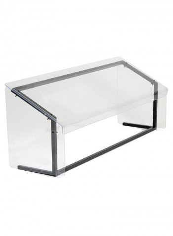 Standard Single Sided Sneeze Guard With Frame Clear/Black 48 x 12.19inch