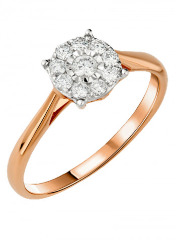 18K Gold Diamond Studded Ring