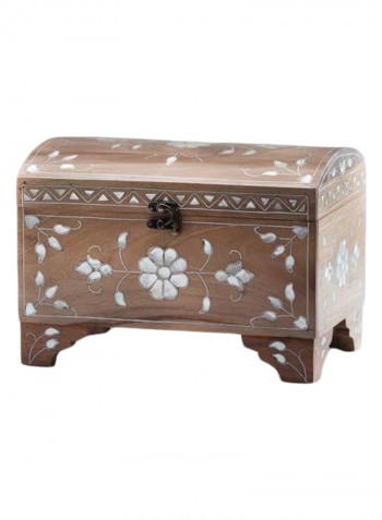Handmade Jewelry Mandoos Wooden Box - Walnut