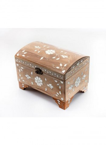 Handmade Jewelry Mandoos Wooden Box - Walnut