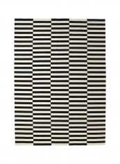 Flatwoven Handmade Area Rug Black 350 x 250centimeter