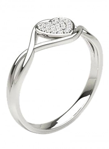 0.25 Ct Diamond Como Gold Promise Ring
