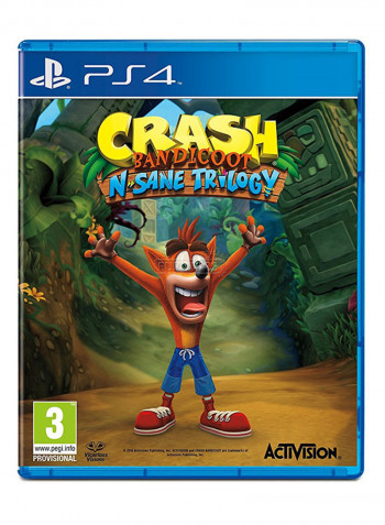 PlayStation 4 Slim 500GB Console With 3 Games (Crash Bandicoot, Call of Duty: Black Ops 3 and W2K 17)